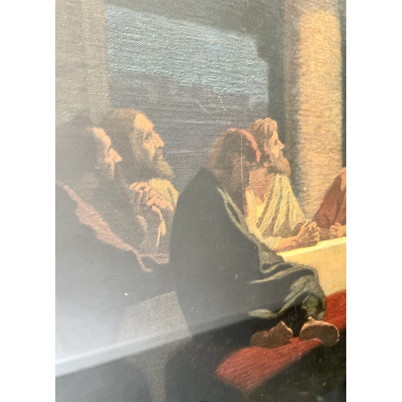 Vintage christian German print "The Last Supper", 1930s