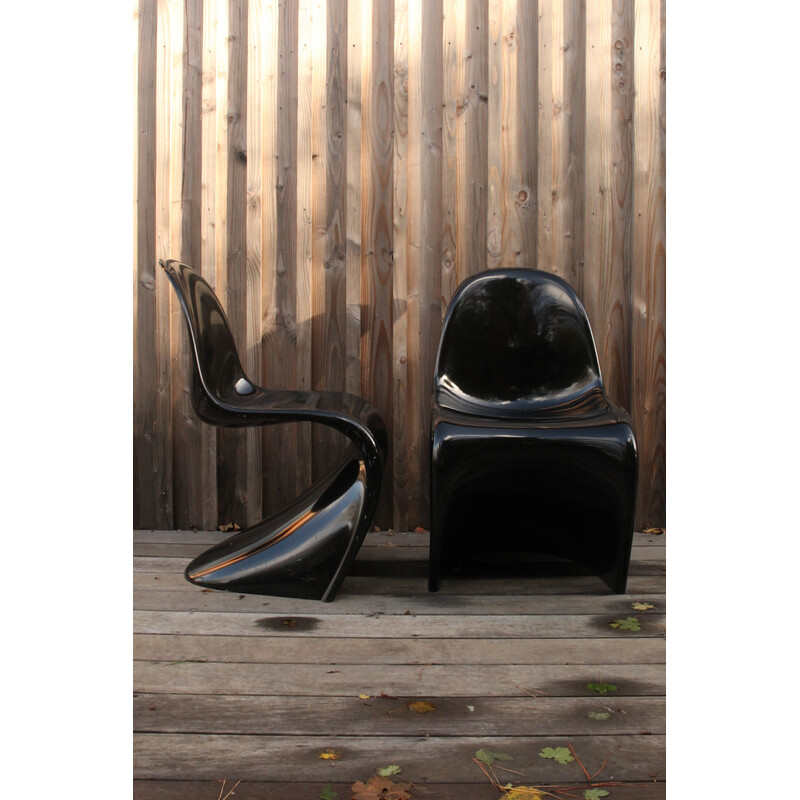 Ein Paar Vintage-Stühle von Verner Panton