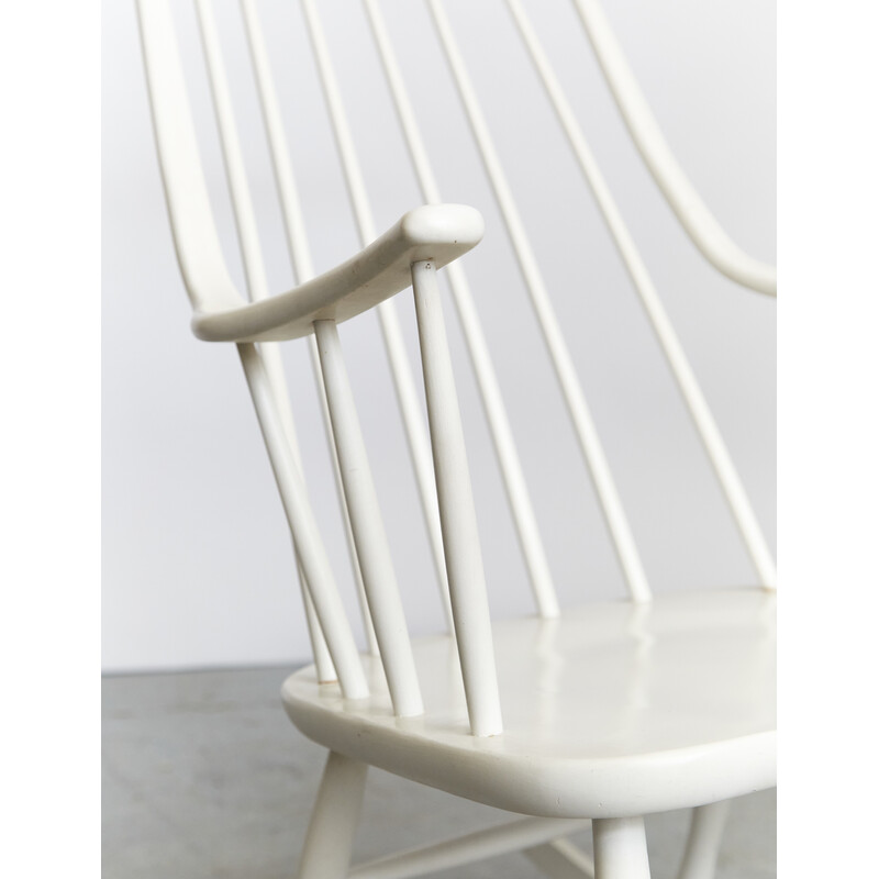 Vintage Grandessa rocking chair by Lena Larssen for Nesto, Sweden 1950s