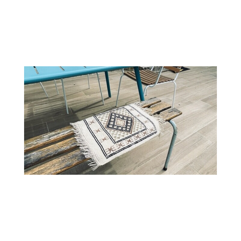 Tapis vintage kilim en laine, 1970