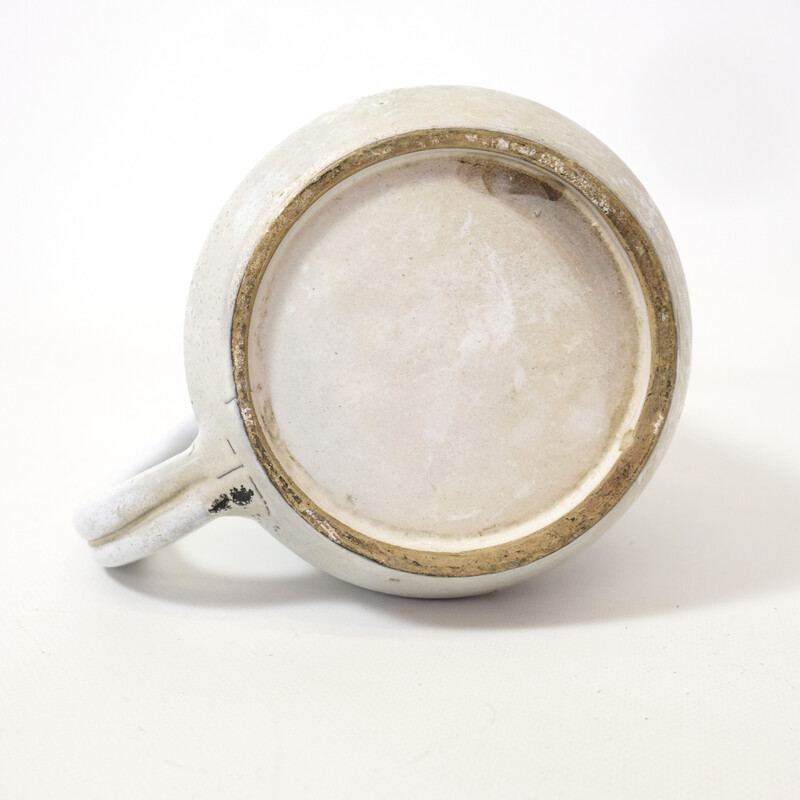 Vintage scarified ceramic pitcher, 1950