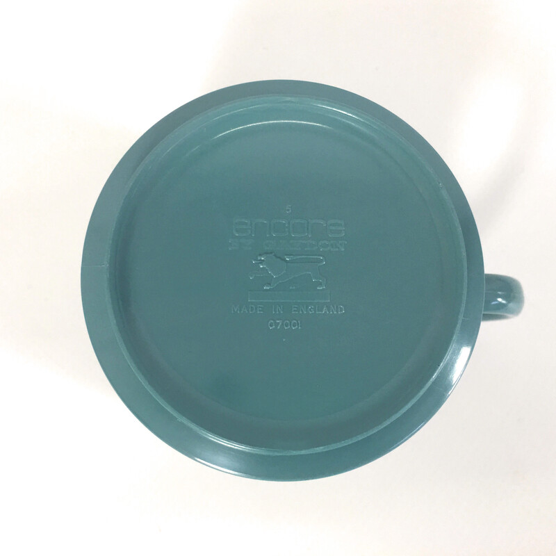 Vintage blue melamine service, 1960-1970