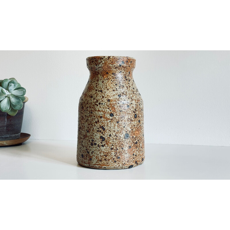 Vintage Pyrite stoneware vase