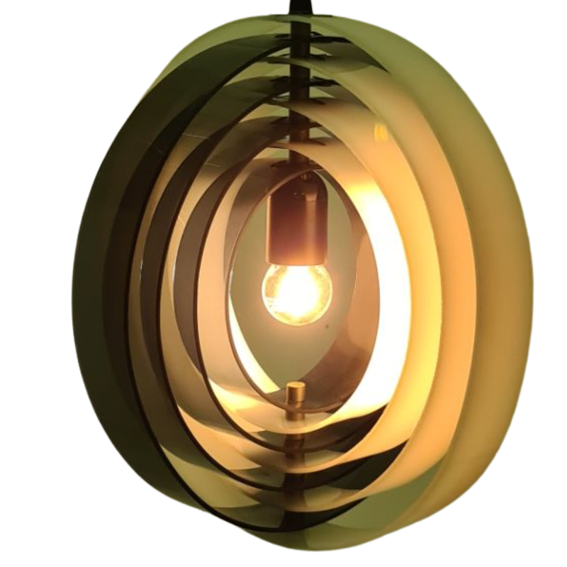 Vintage Space age Moon pendant lamp by Verner Panton, Denmark 1960s