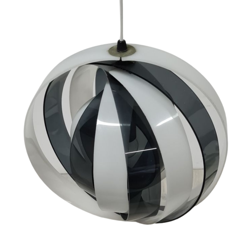 Vintage Space age Moon hanglamp van Verner Panton, Denemarken 1960