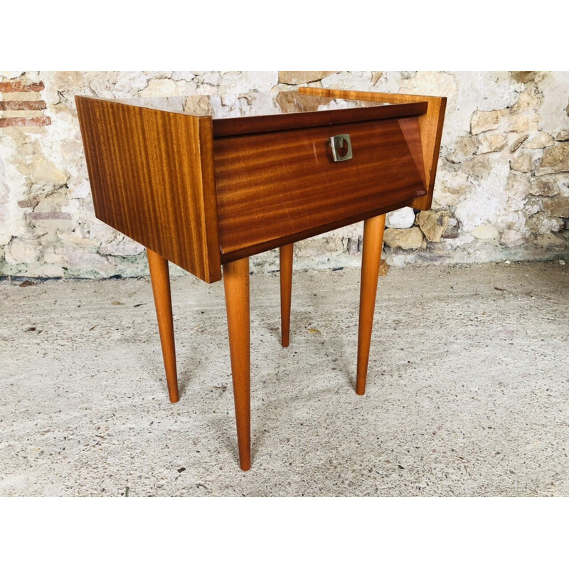 Comodino vintage in teak, 1960