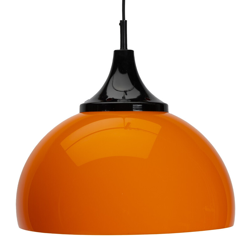 Vintage space age oranje hanglamp