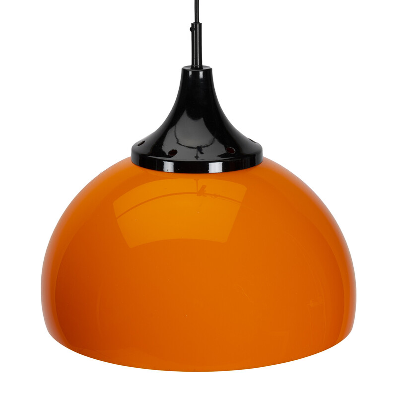 Vintage space age orange penant lamp