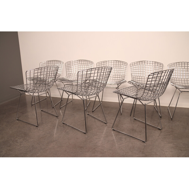 Cadeira lateral icónica Vintage modelo 420C por Bertois para Knoll, 2000s