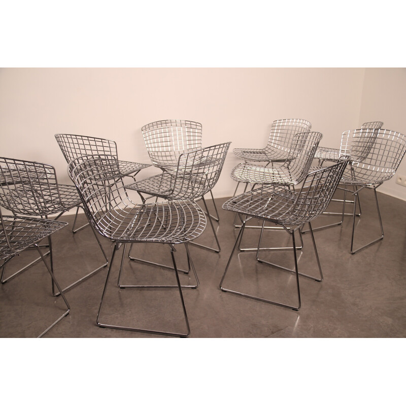 Vintage iconic side chair model 420C by Bertois for Knoll, 2000s