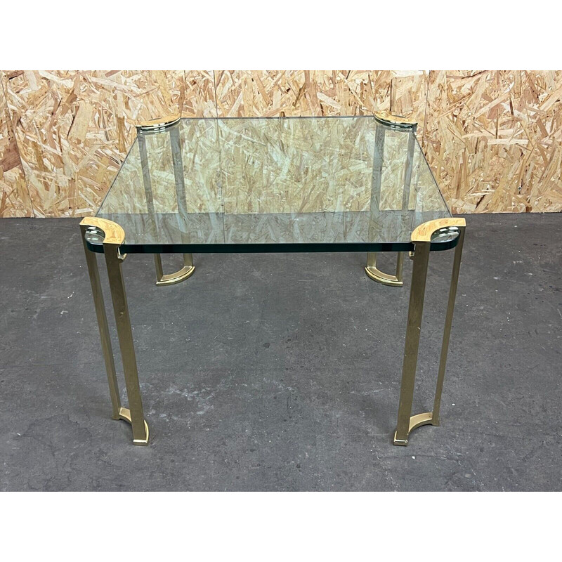 Vintage Brutalist bronze coffee table by Peter Ghyczy, 1960-1970