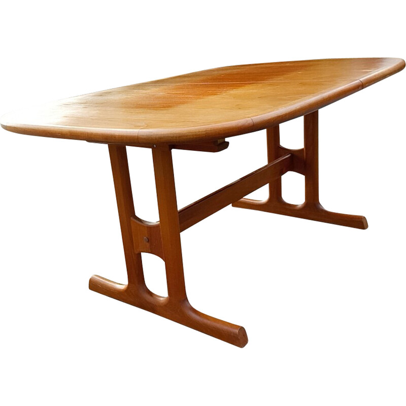 Vintage danish teak dining table by Preben Schou, Denmark 1970s