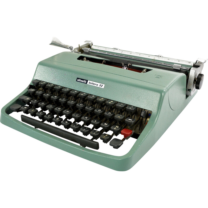 Máquina de escribir vintage Olivetti Lettera 32 de Marcello Nizzoli, España  años 60