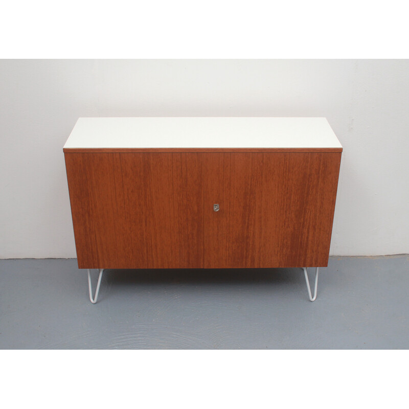 Sidebaord vintage in teak e formica, anni '60