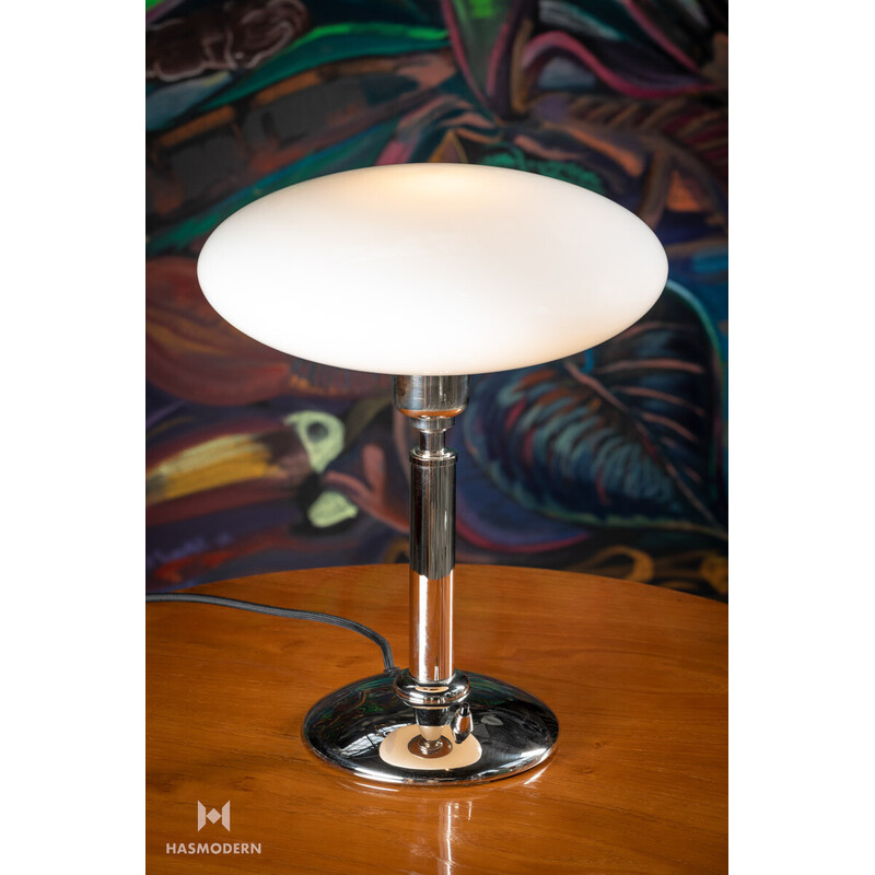 Art Deco vintage oval table lamp