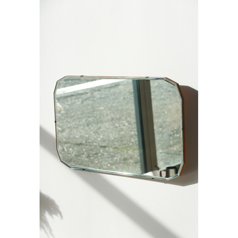 Espelho rectangular biselado Vintage, 1950