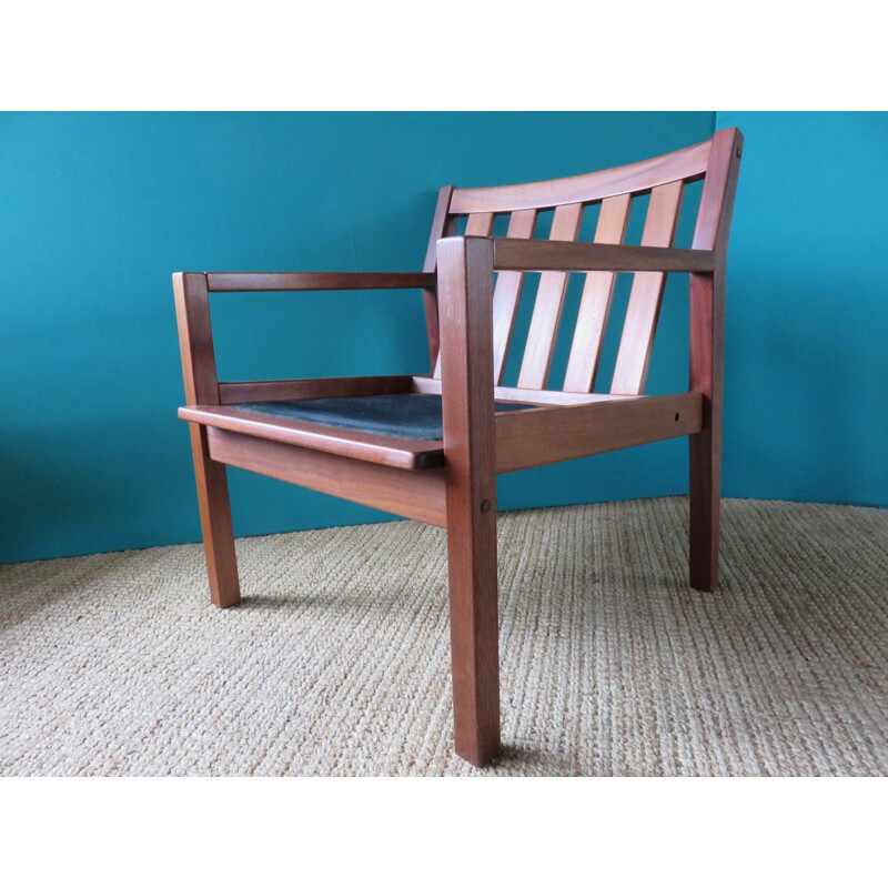 Pair of Danish armchairs in teak - 1960s