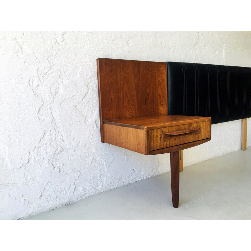 Vintage teak headboard, Denmark 1960s