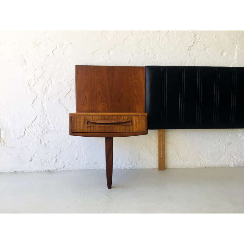 Vintage teak headboard, Denmark 1960s