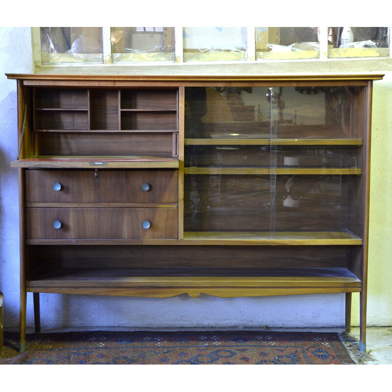 Vintage Scandinavian wooden secretary, 1960s