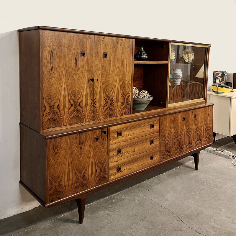 Vintage Danish highboard in Rio rosewood, 1960