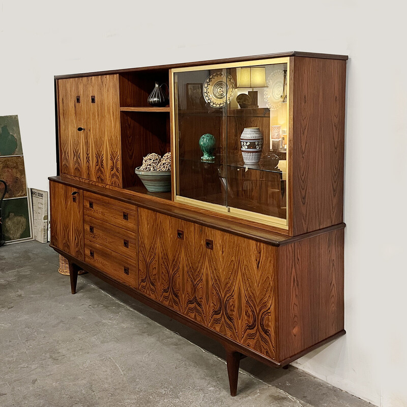 Vintage Danish highboard in Rio rosewood, 1960