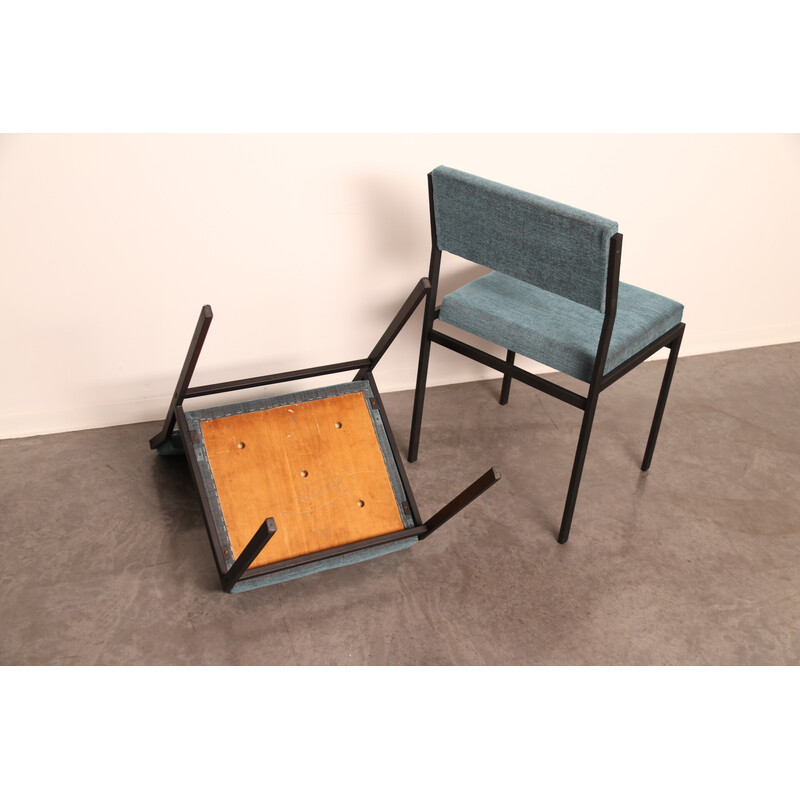 Par de cadeiras de jantar vintage modelo Sm07 de Cees Braakman para Pastoe, Holanda, anos 60