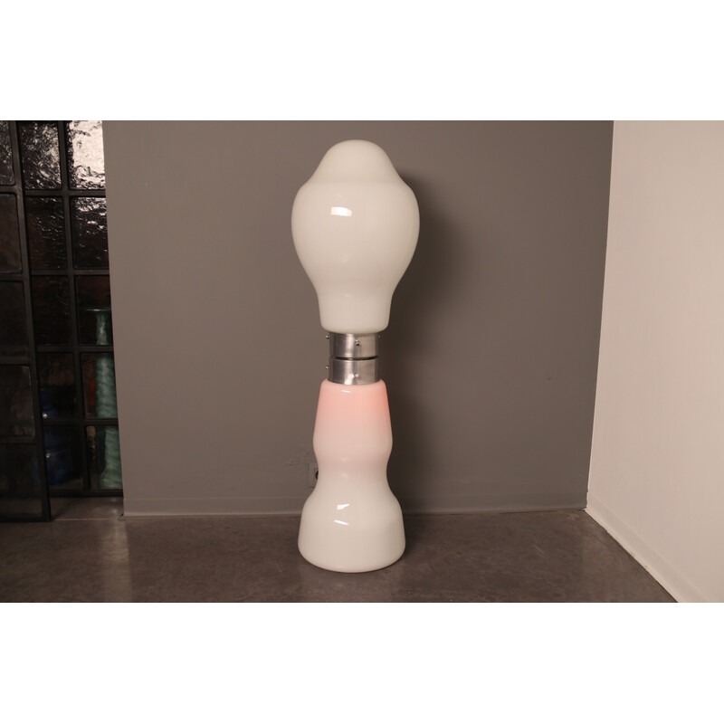 Vintage vloerlamp "Lipstick" van Carlo Nason voor Mazzega, Italië 1960