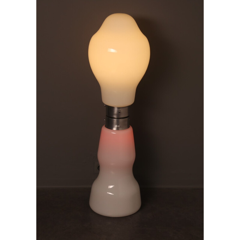 Vintage vloerlamp "Lipstick" van Carlo Nason voor Mazzega, Italië 1960