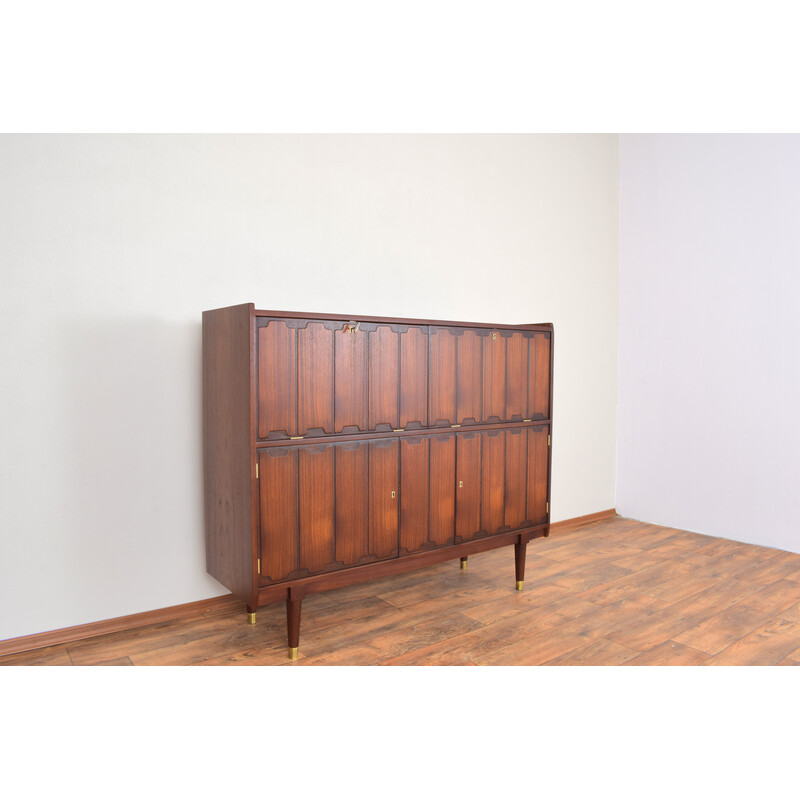 Mid-century Norwegian teak highboard, 1960s