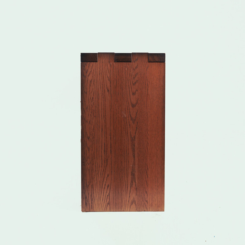 Brutalist vintage sideboard in rosewood veneer