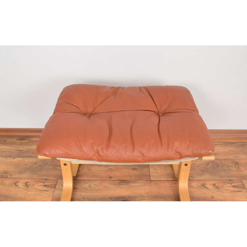 Mid-century Norwegian Siesta armchair and ottoman by Ingmar Relling for Westnofa, 1960s