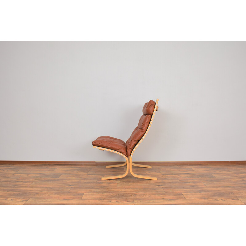 Mid-century Norwegian Siesta armchair and ottoman by Ingmar Relling for Westnofa, 1960s