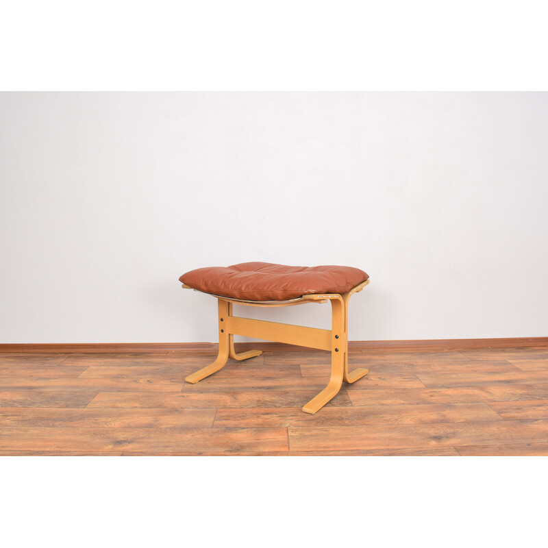 Mid-century Norwegian Siesta armchair and ottoman by Ingmar Relling for Westnofa, 1960s