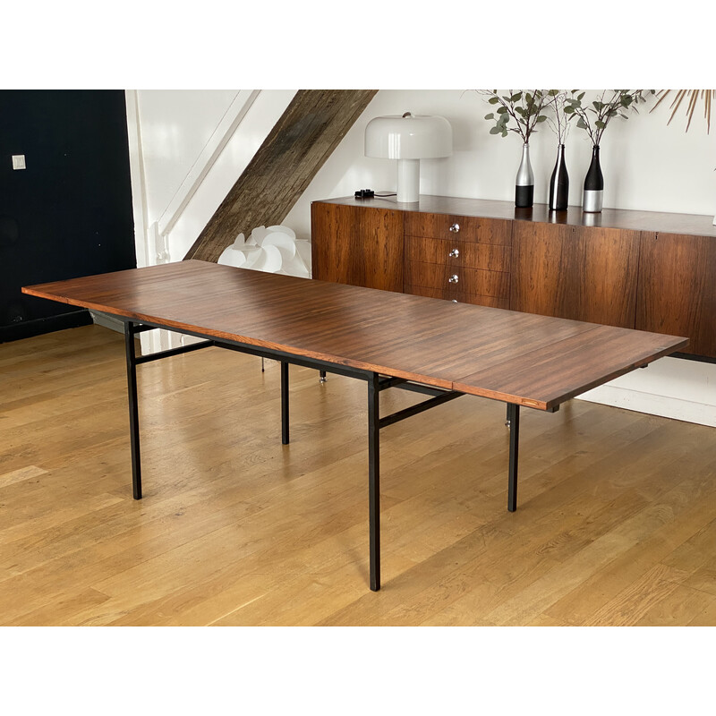 Vintage table model 800 in rosewood by Alain Richard for Meubles TV, 1960