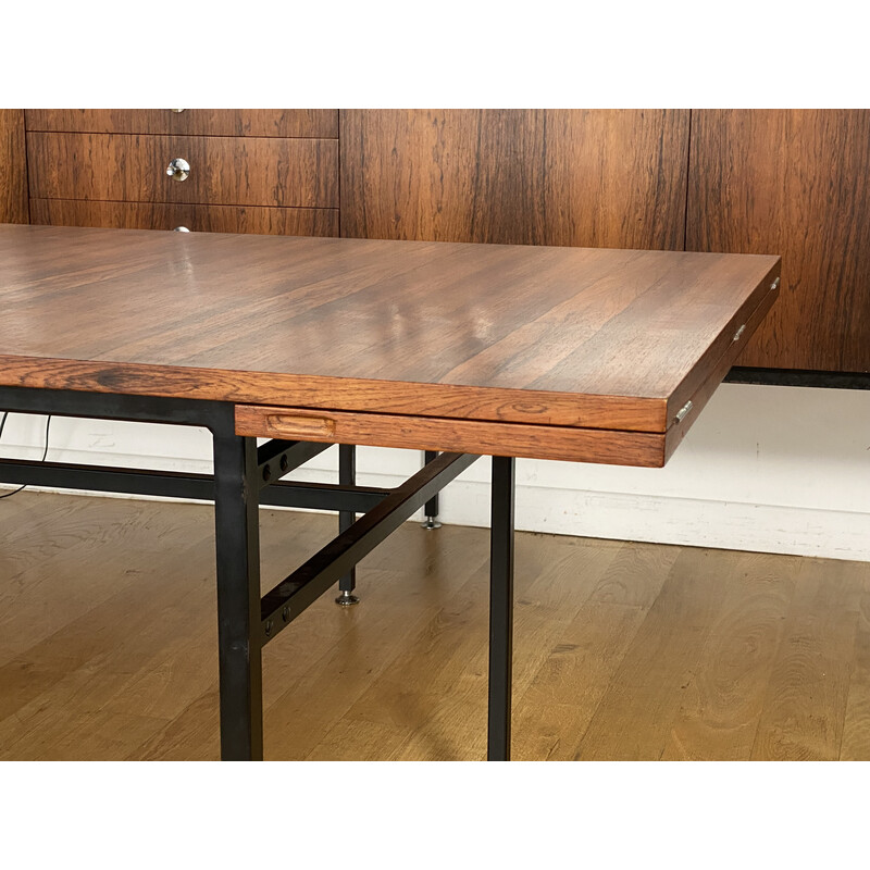 Vintage table model 800 in rosewood by Alain Richard for Meubles TV, 1960