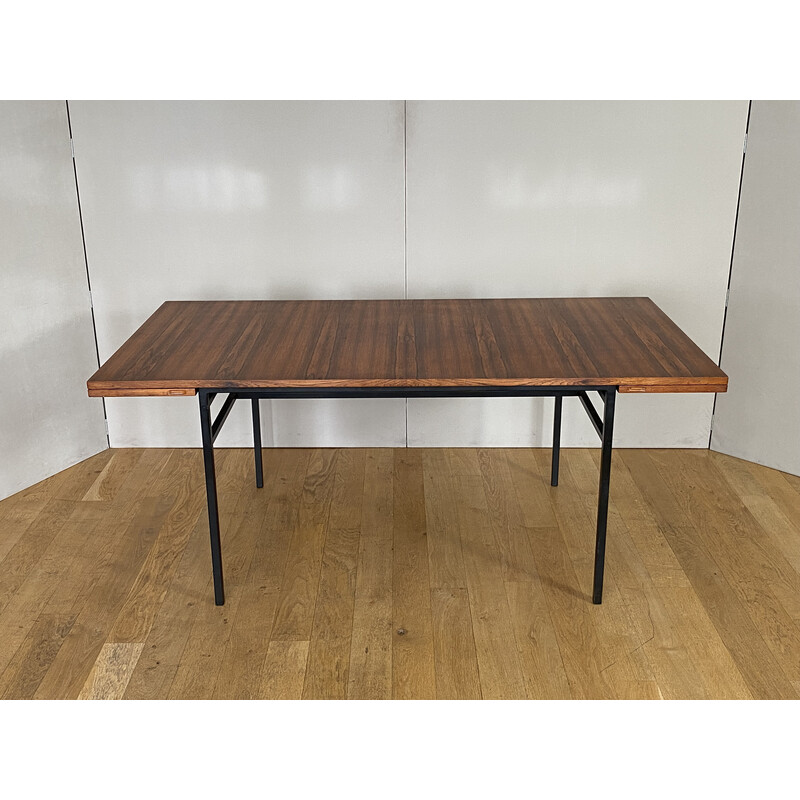 Vintage table model 800 in rosewood by Alain Richard for Meubles TV, 1960