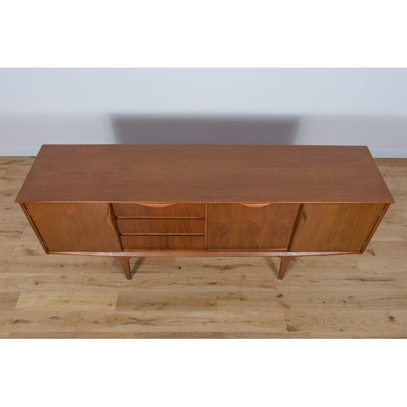 Britisches Teakholz-Sideboard aus der Mitte des Jahrhunderts, 1960er Jahre