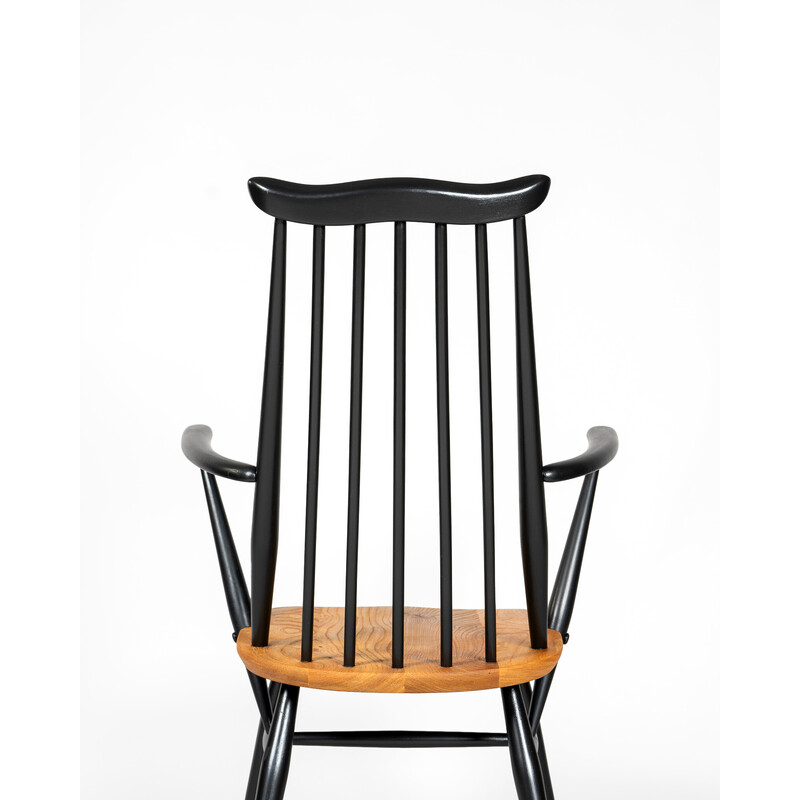 Coppia di sedie vintage Moustache con bracciolo di L. Ercolani per Ercol, 1960