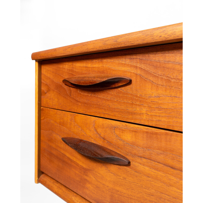 Mid century teak en beukenhouten dressoir van Frank Guille voor Austinsuite, UK 1960