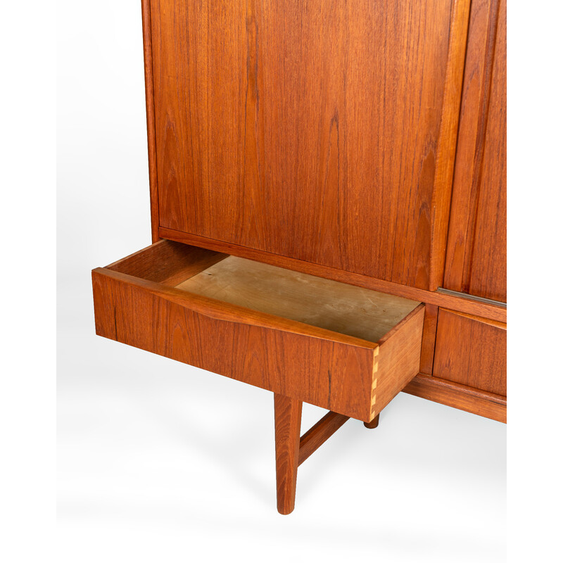 Credenza di metà secolo in teak di E.W. Bach per Sejling Skabe, Danimarca 1960