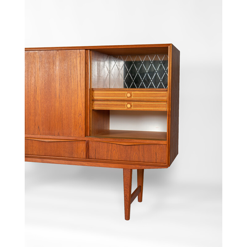 Mid century teak dressoir van E.W. Bach voor Sejling Skabe, Denemarken 1960