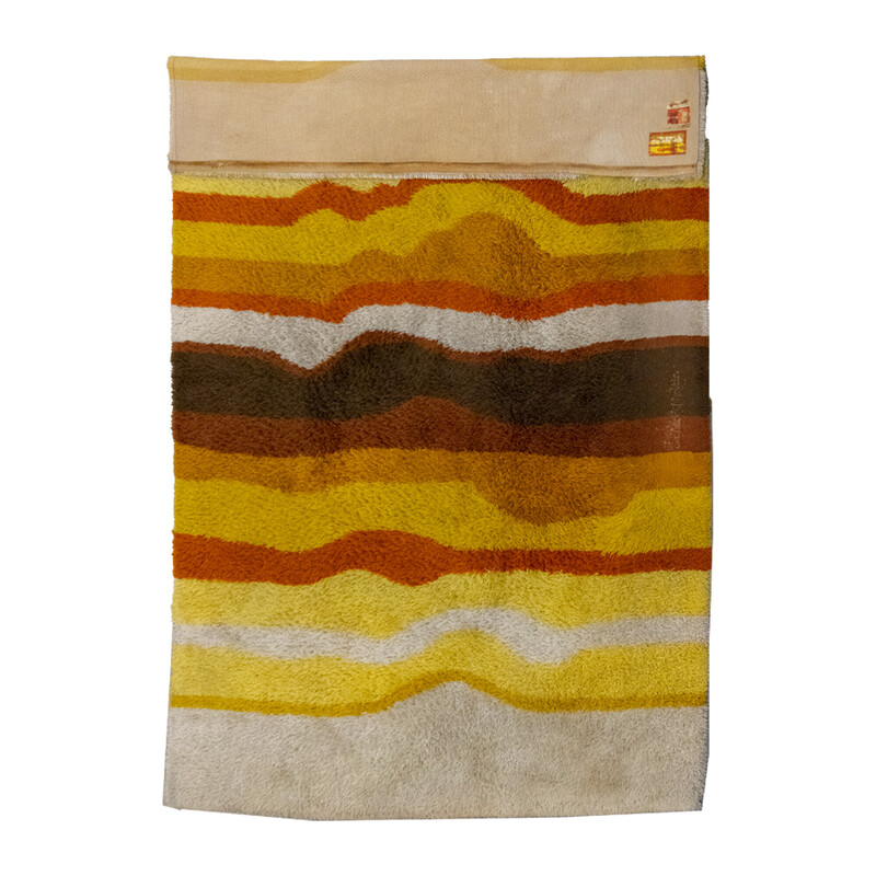 Vintage oranje Lines Desso tapijt
