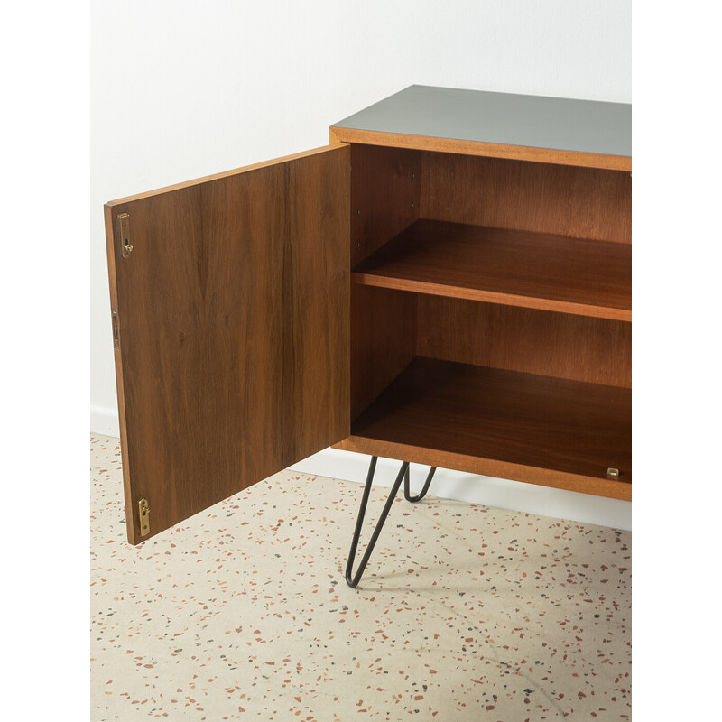 Vintage walnut veneer sideboard by Wk Möbel, Germany 1950s