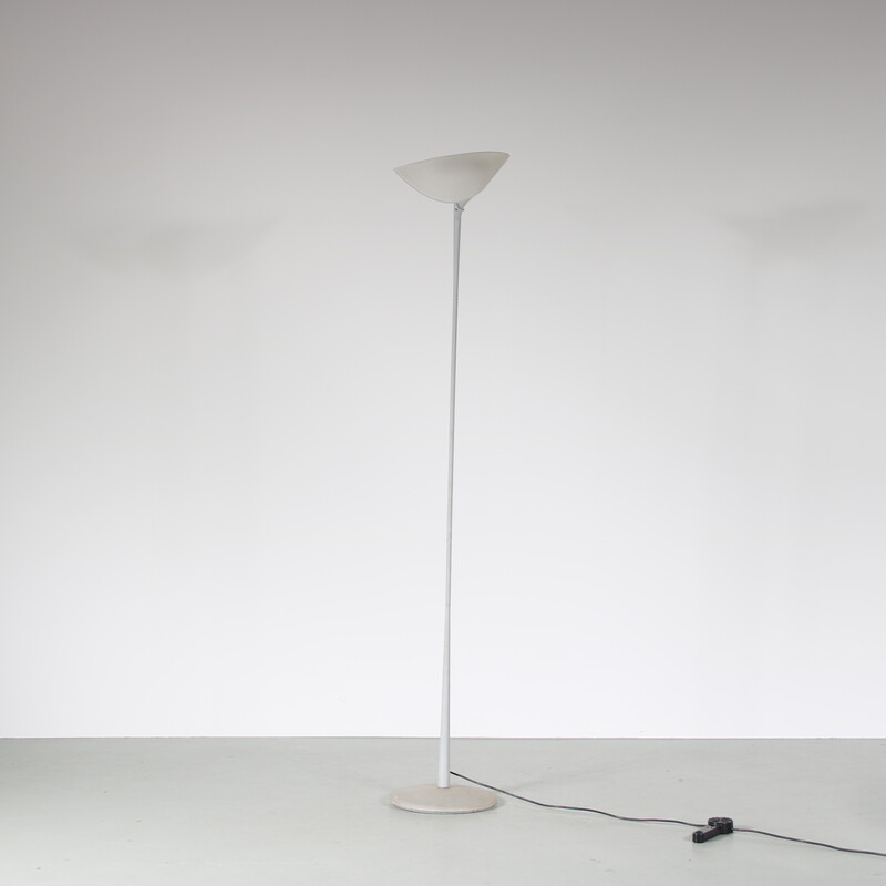 Vintage floor lamp with matte glass by Relco, Italy 1970s