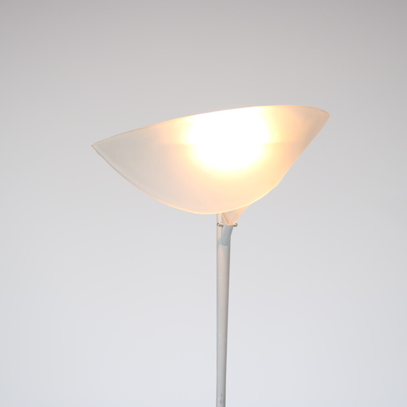 Lampadaire vintage en verre mat de Relco, Italie 1970