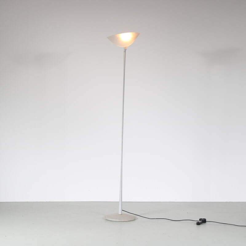 Vintage floor lamp with matte glass by Relco, Italy 1970s