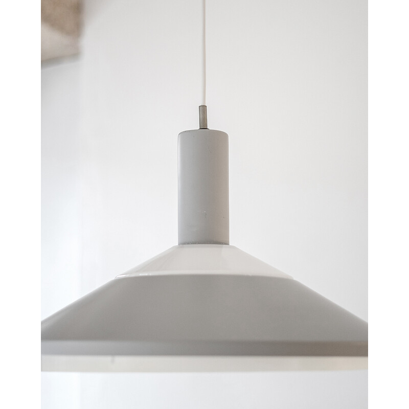 Klassependel vintage pendant lamp in aluminium, glass and acrylic by Louis Poulsen, Denmark 1967s