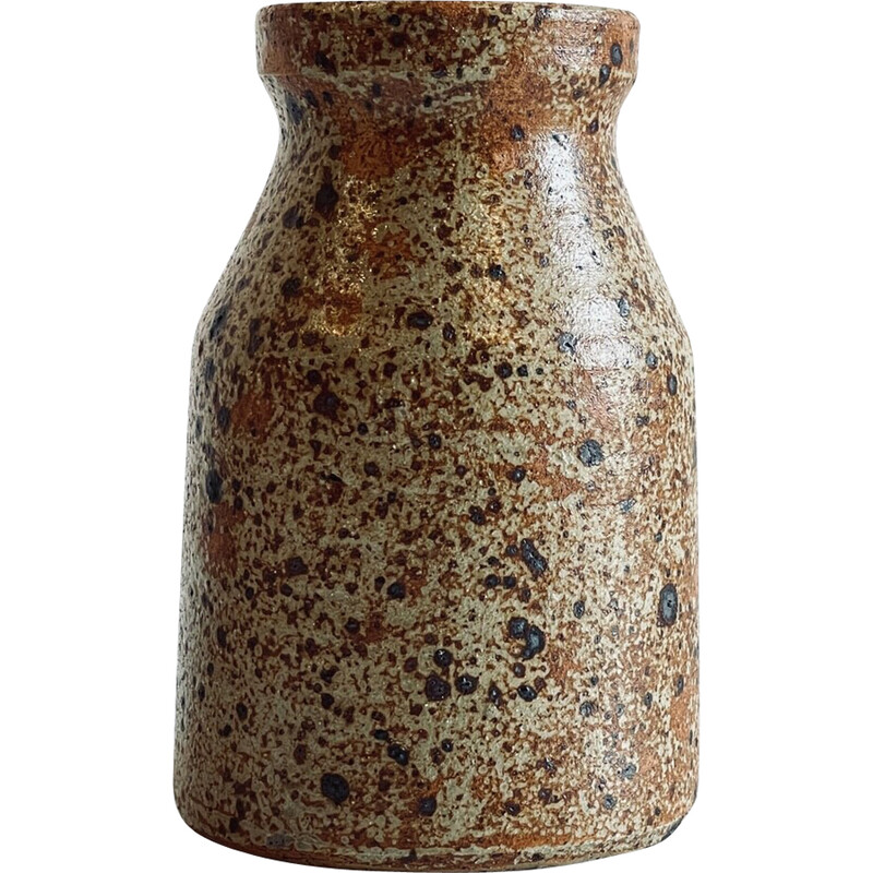 Vase vintage en grès Pyrite