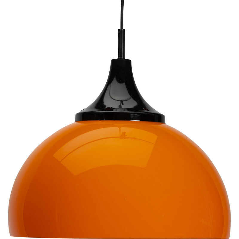 Vintage space age orange penant lamp